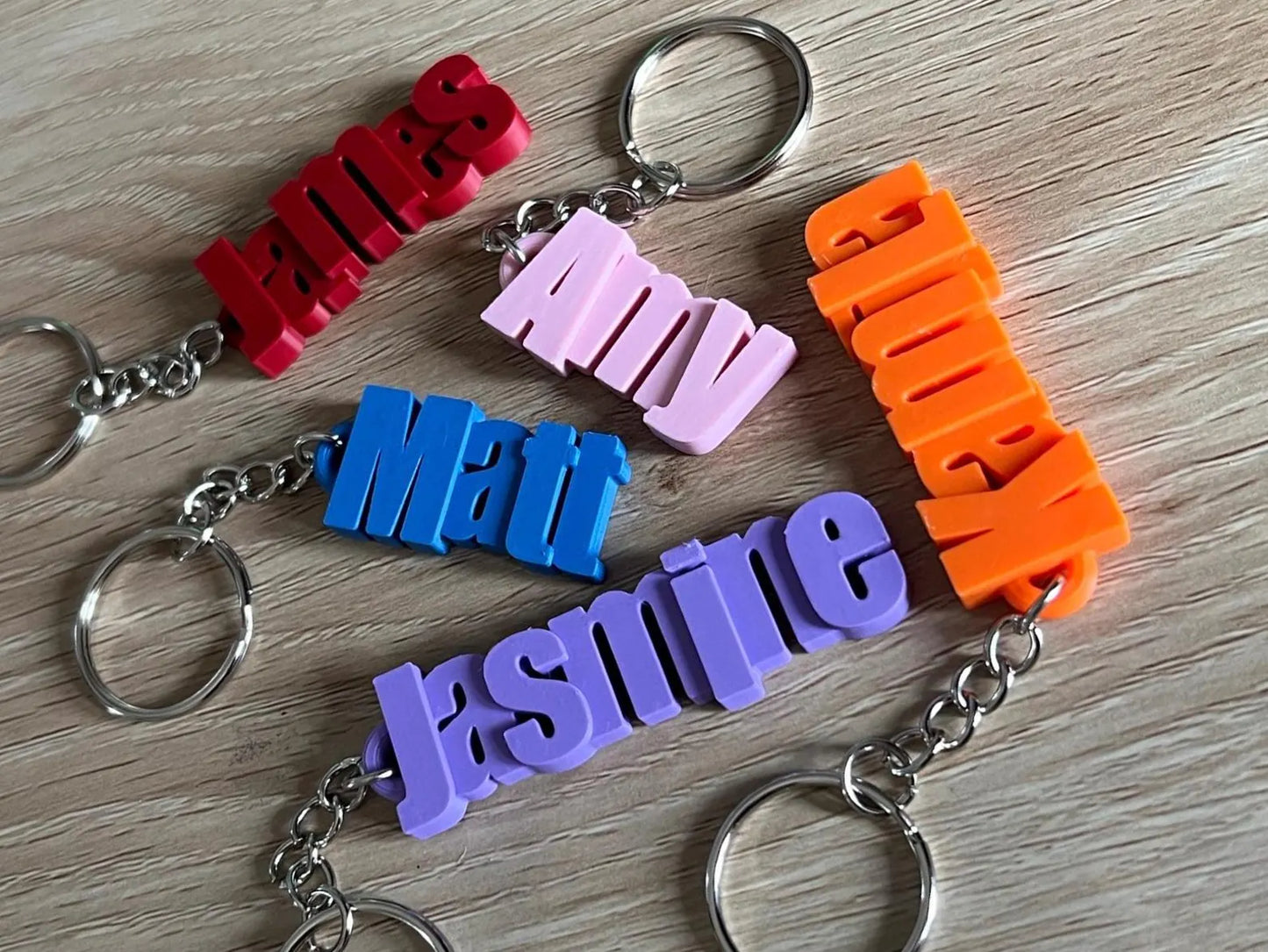 Personalised Key Chains, Many Colours to Choose From