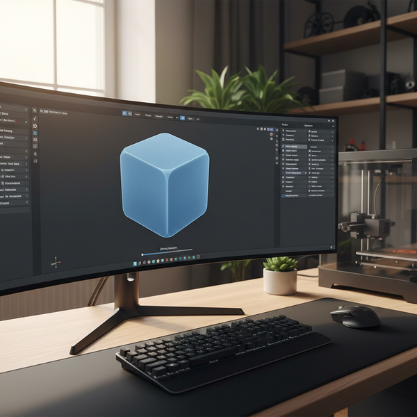 less complex model on screen