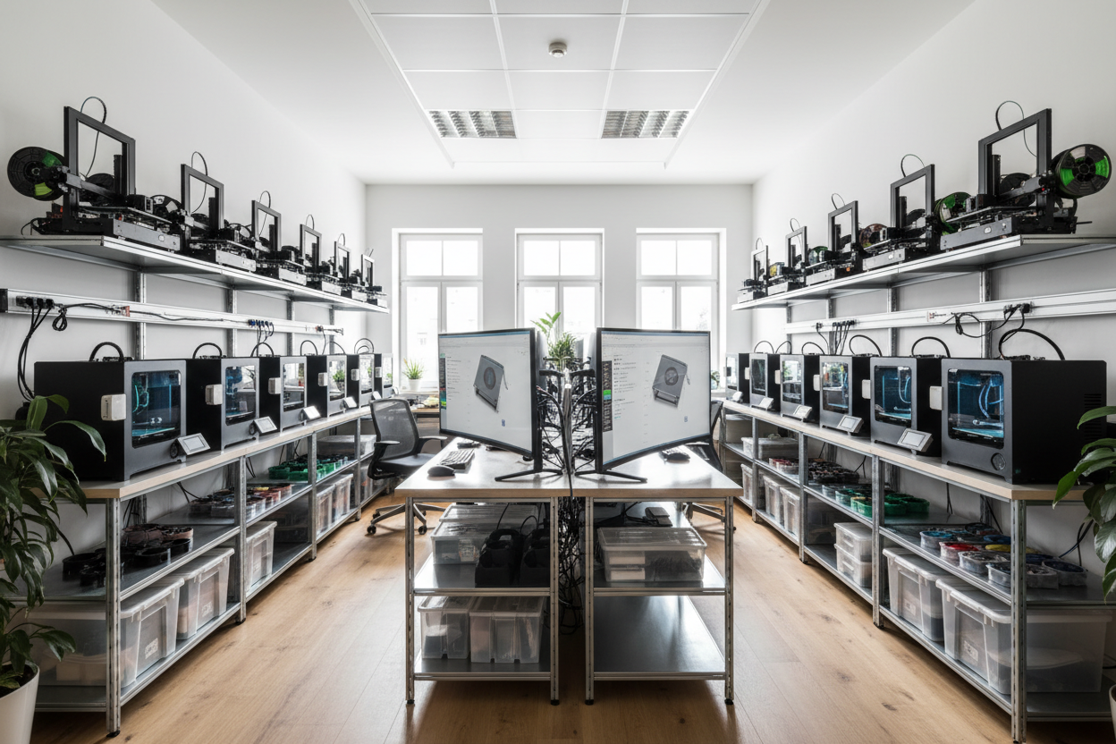 more printers surrounding room